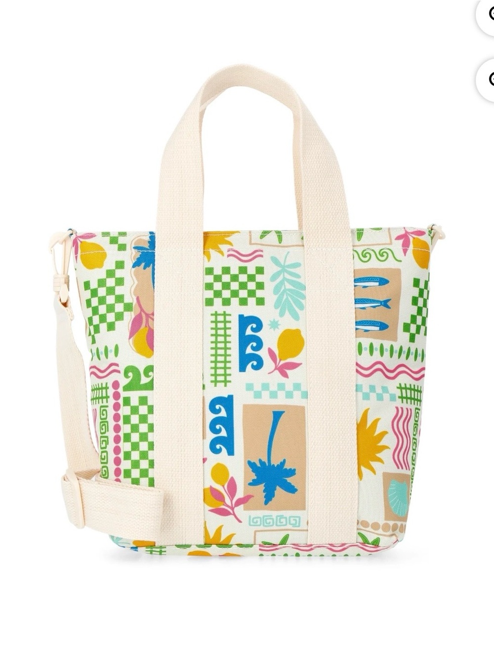 No Boundaries Women's Beach Insulated Mini Tote Bag - Multi Coastal